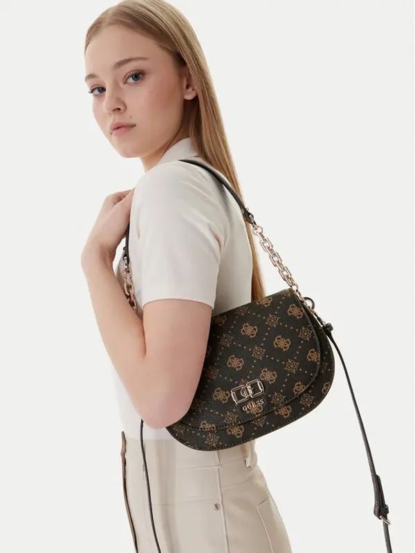 Guess Guess Torbica Emelie Logo HWGP99 28200 Smeđa