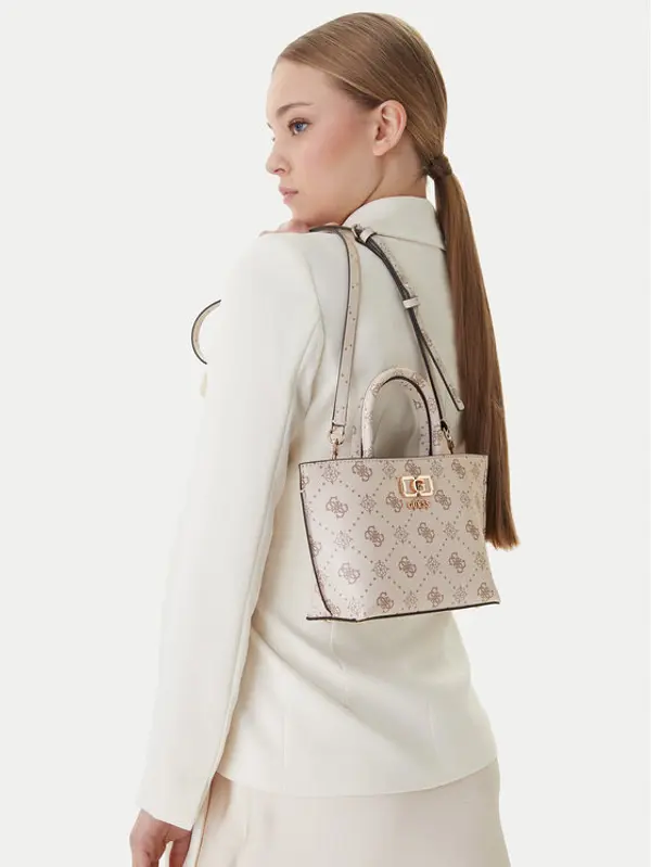 Guess Guess Torbica Emelie Logo Mini HWGP99 28750 Écru