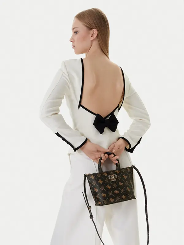 Guess Guess Torbica Emelie Logo Mini HWGP99 28750 Smeđa