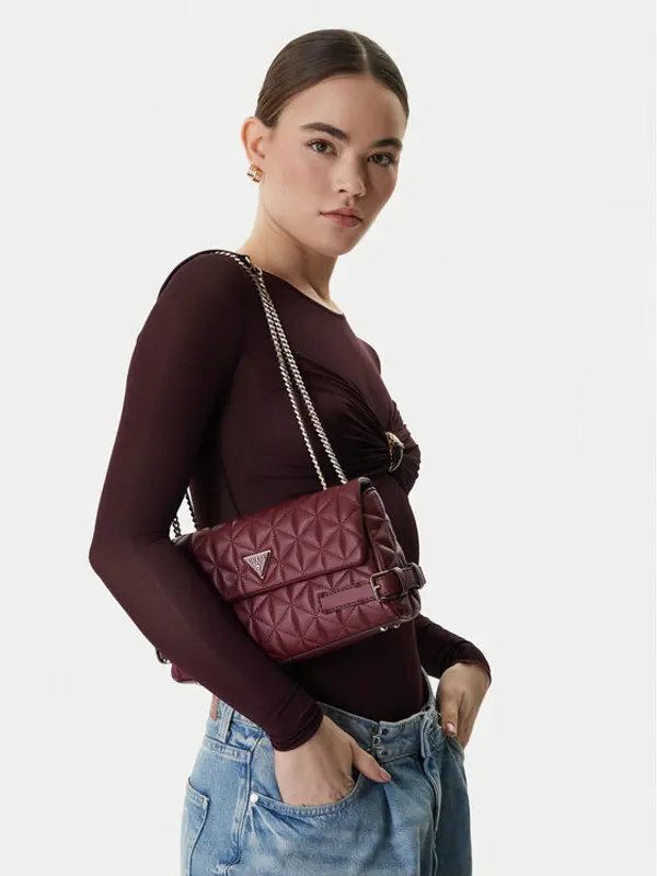Guess Guess Torbica Paisleigh HWQG98 83210 Tamnocrvena