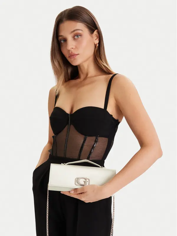 Guess Guess Torbica Zalina Mini HWSG93 50720 Écru