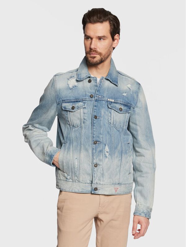 Guess Guess Traper jakna Dillon M2GXN1 D4HW4 Plava Regular Fit