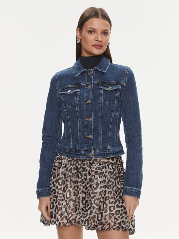Guess Guess Traper jakna W2GN0E D4LU3 Plava Slim Fit