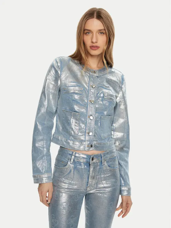 Guess Guess Traper jakna W5RN 11D5JS1 Plava Regular Fit