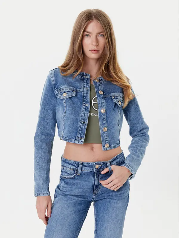 Guess Guess Traper jakna W5YN53 D5QP2 Plava Regular Fit
