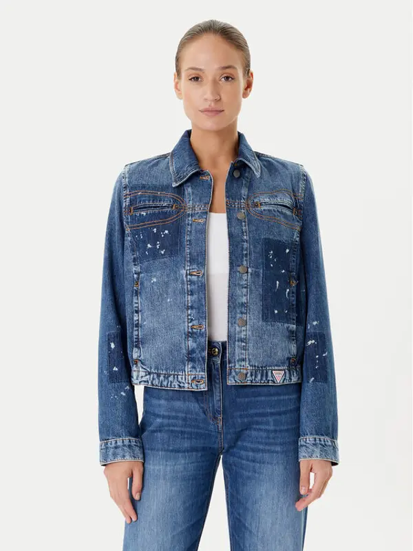 Guess Guess Traper jakna W5YN69 D5R01 Tamnoplava Regular Fit
