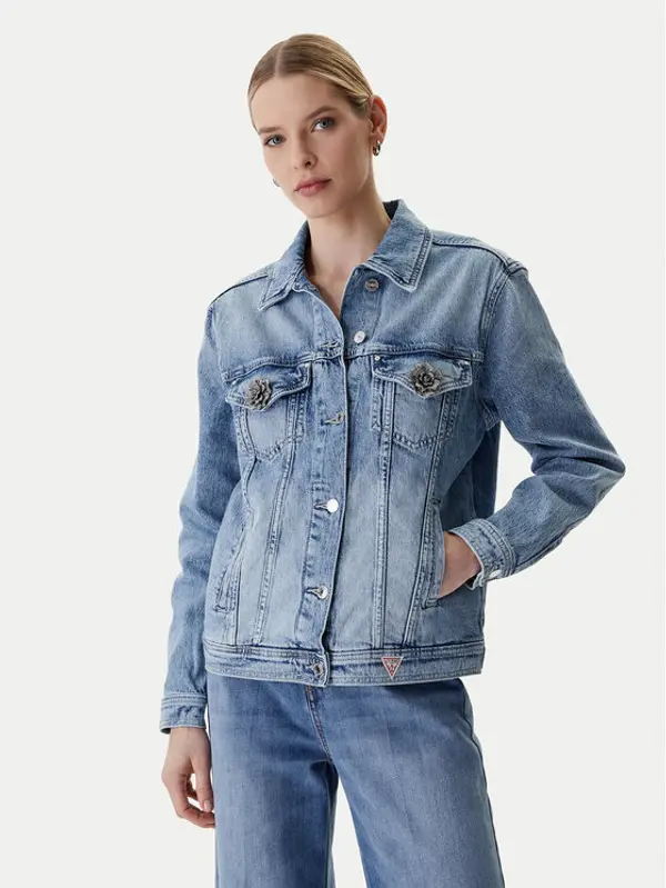 Guess Guess Traper jakna W6RN73 D6833 Plava Regular Fit