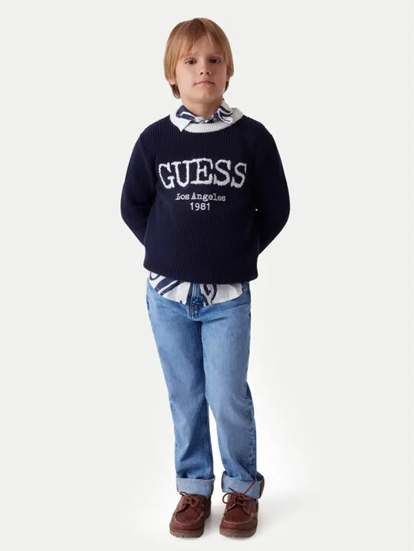 Guess Guess Traperice L6RA01 D58M2 Plava Straight Fit