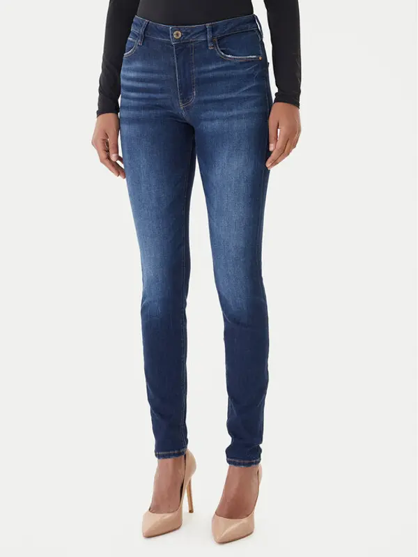 Guess Guess Traperice W2YA46 D4Q03 Tamnoplava Skinny Fit
