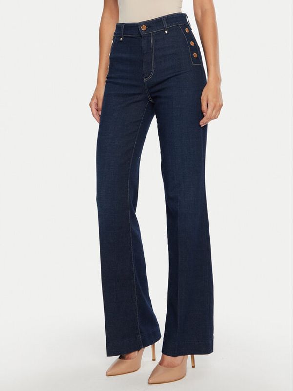 Guess Guess Traperice W4BA0P D5HF1 Tamnoplava Palazzo Fit