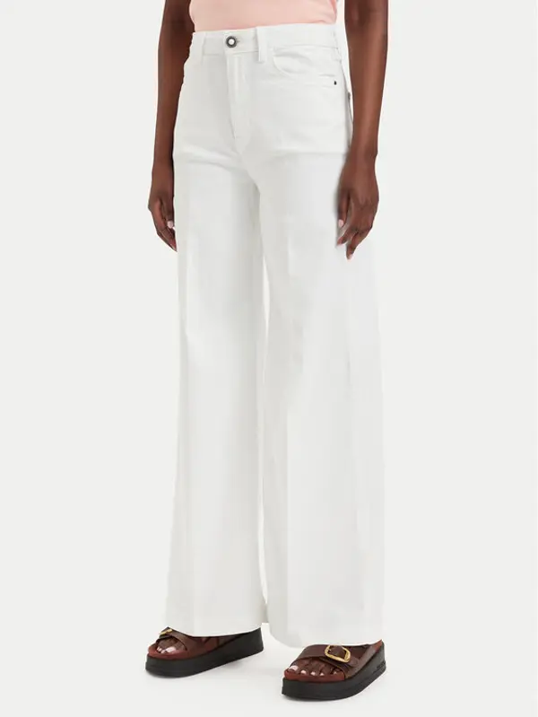 Guess Guess Traperice W6GA1C D0708 Krem Wide Leg