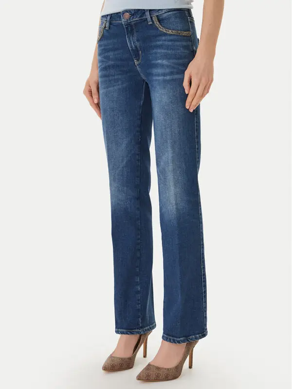 Guess Guess Traperice W6RA15 D6883 Tamnoplava Straight Leg