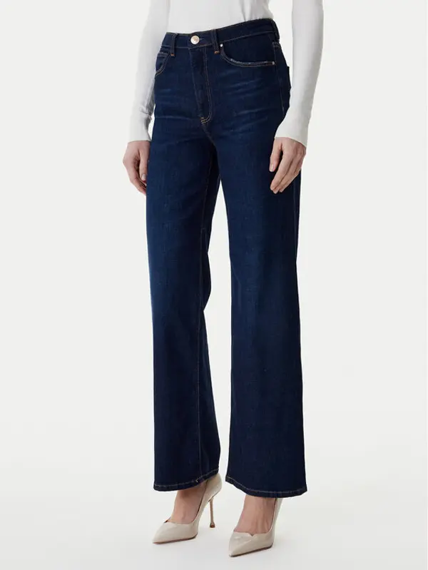 Guess Guess Traperice W6RA1A D6881 Tamnoplava Wide Leg