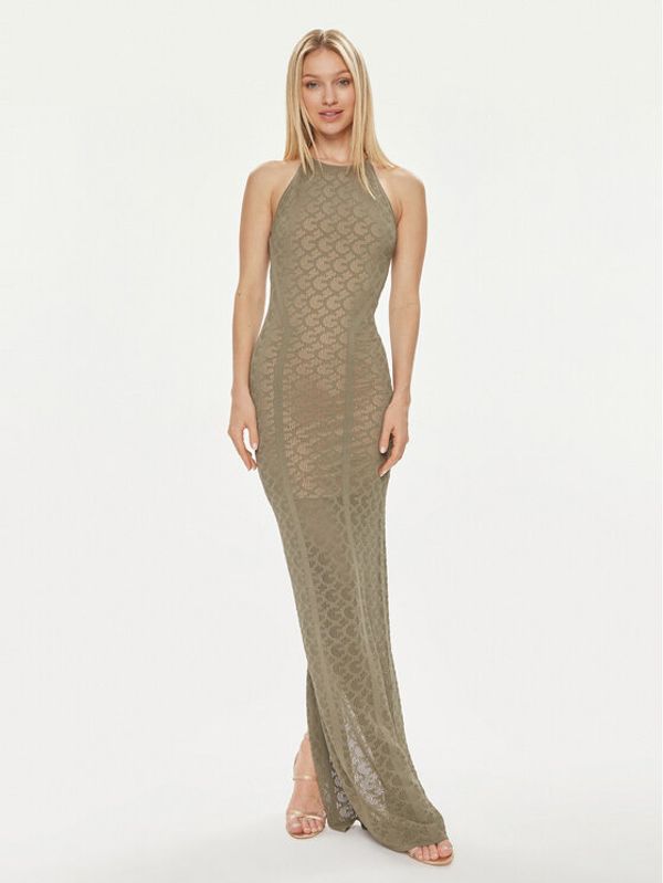 Guess Guess Večernja haljina Belle W4GK80 Z36O0 Zelena Slim Fit