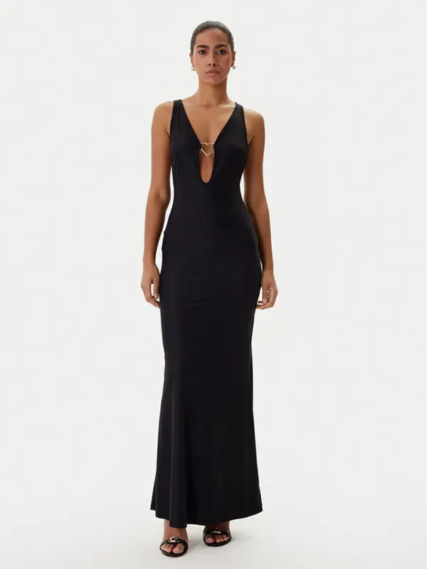 Guess Guess Večernja haljina O6RK02 KCDE0 Crna Regular Fit