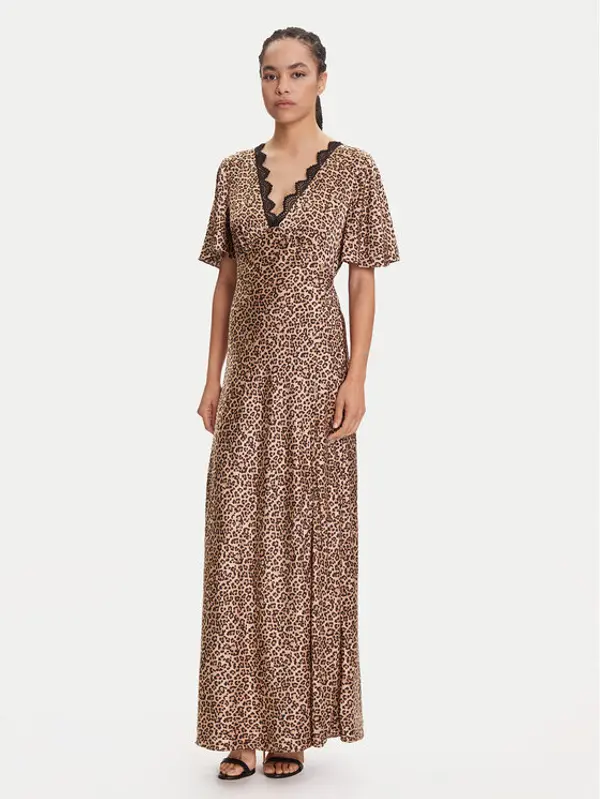 Guess Guess Večernja haljina W5YK01 WHEZ2 Bež Regular Fit
