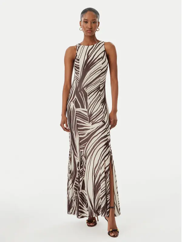Guess Guess Večernja haljina W6GK13 K2943 Smeđa Slim Fit