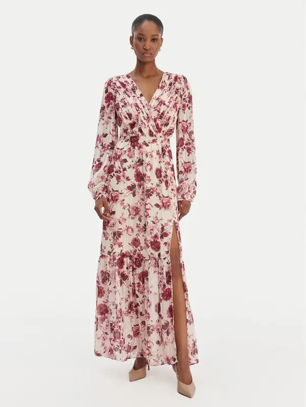 Guess Guess Večernja haljina W6RK39 WJ712 Écru Regular Fit