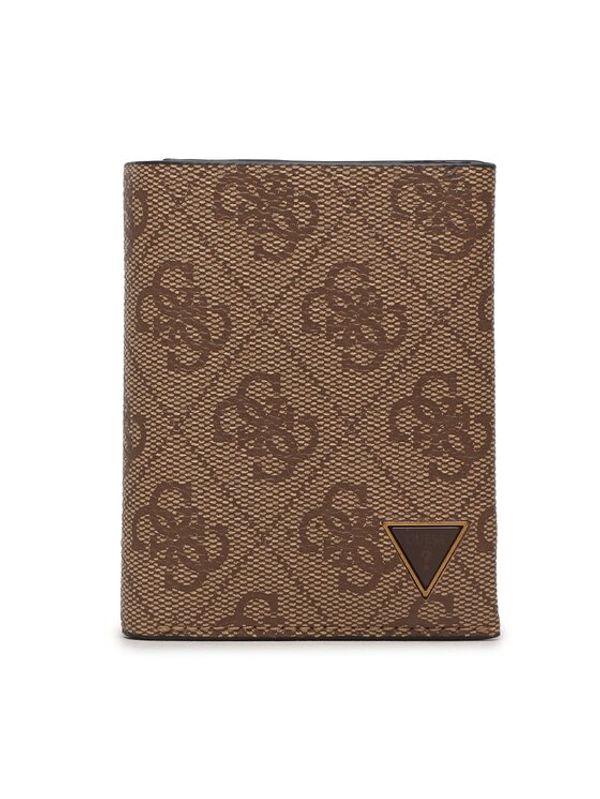 Guess Guess Veliki muški novčanik Vezzola Smart Slg SMEVZL LEA68 Smeđa
