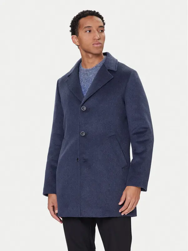 Guess Guess Vuneni kaput M4BL3S WGJ82 Tamnoplava Slim Fit