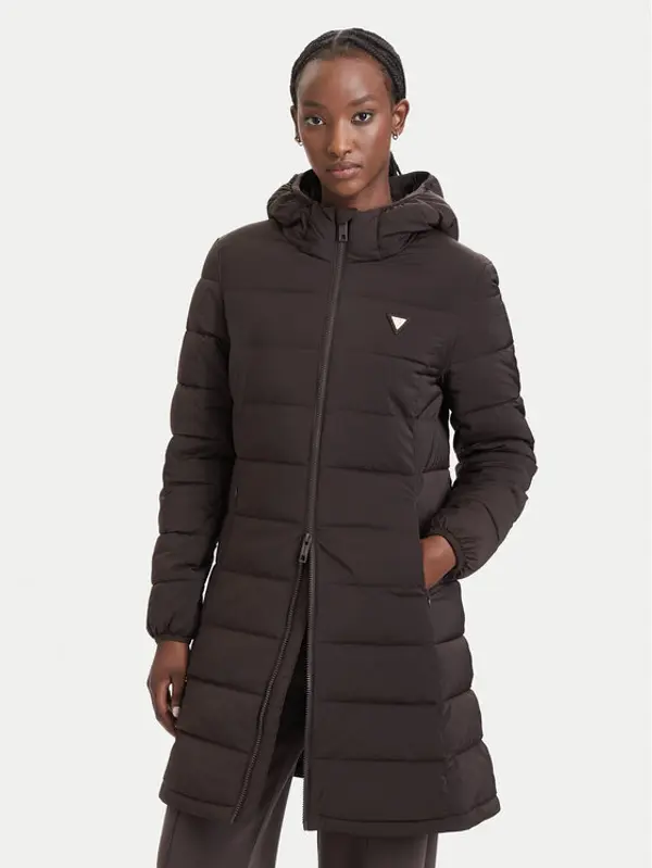 Guess Guess Zimska jakna V4YL05 WF3X0 Tamno smeđa Regular Fit