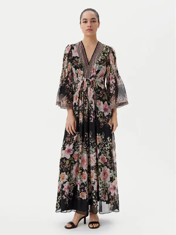 Hale Bob Hale Bob Ljetna haljina with silk 4YPR652A Crna Regular Fit