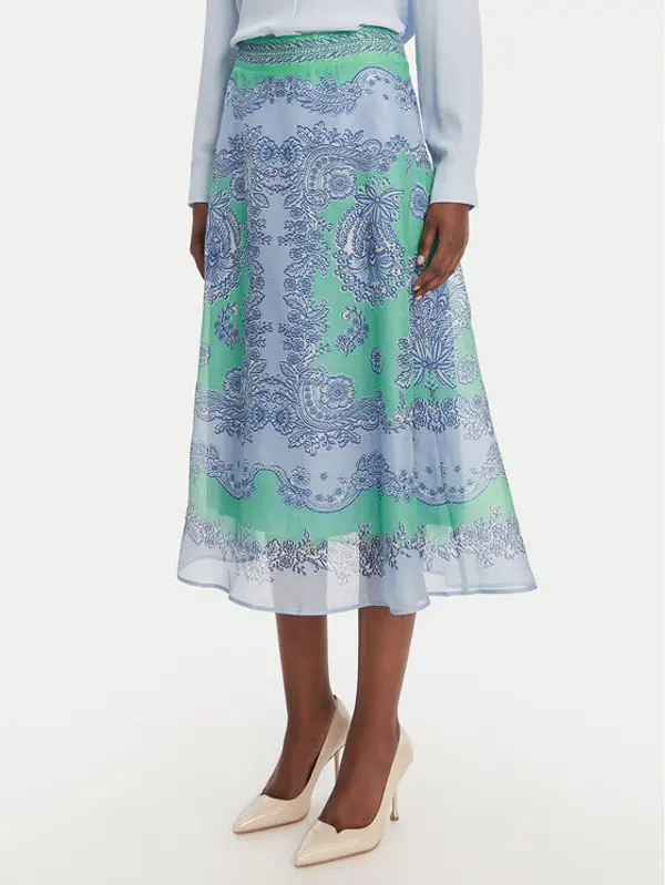 Hale Bob Hale Bob Midi suknja with silk Winslow 61LU440A Zelena Regular Fit