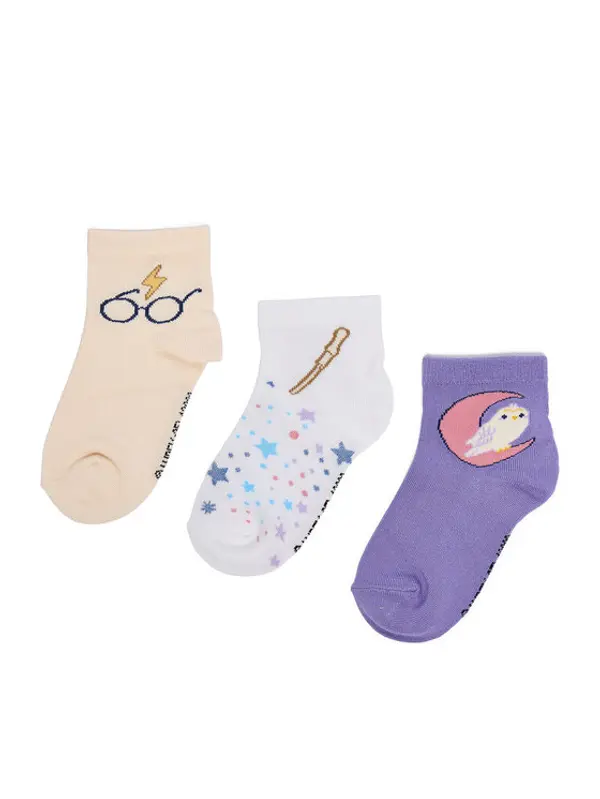 Harry Potter Harry Potter Duge čarape CEO-ACCCS-AW25-301WBHP(3-PACK) Bež