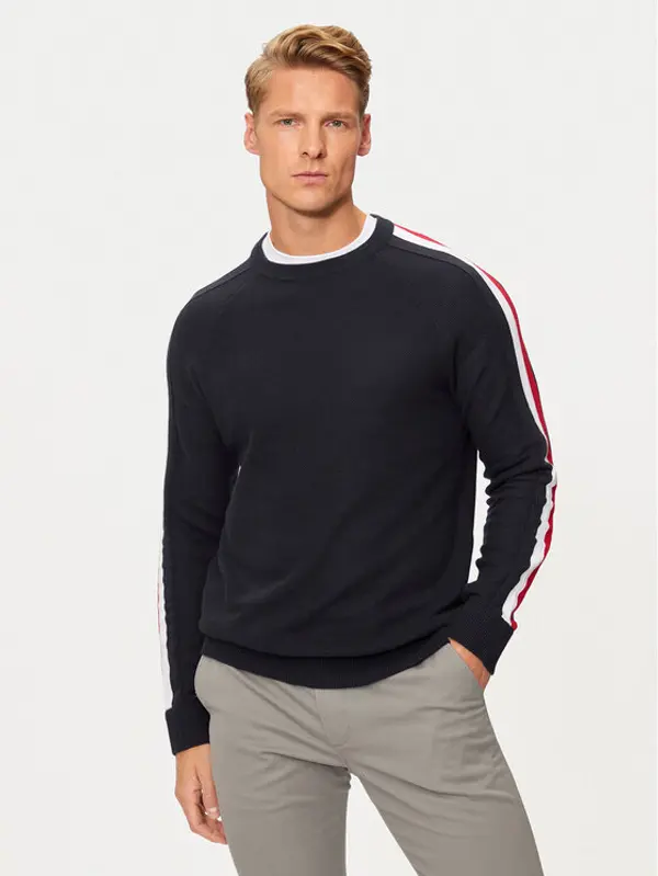 Hechter Paris Hechter Paris Džemper 65011 142806 Tamnoplava Regular Fit