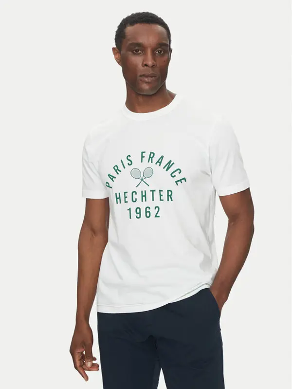 Hechter Paris Hechter Paris T-shirt 75014 151919 Bijela Regular Fit