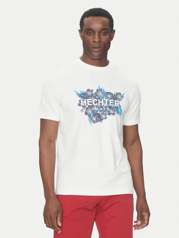 Hechter Paris Hechter Paris T-shirt 75018 151917 Bijela Regular Fit