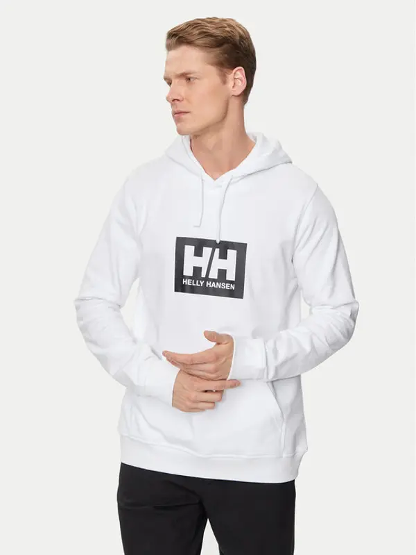 Helly Hansen Helly Hansen Majica dugih rukava Hh Box Hoodie 53289 Bijela Regular Fit