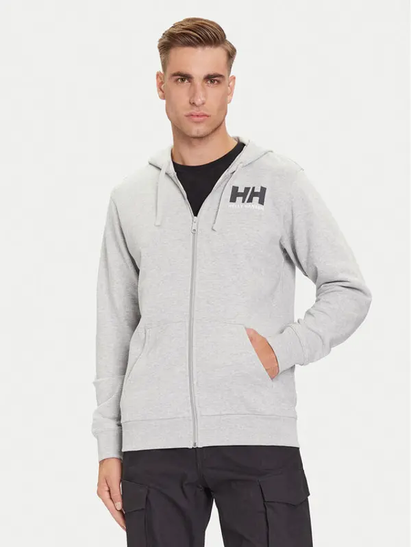 Helly Hansen Helly Hansen Majica dugih rukava HH Logo 54581 Siva Regular Fit