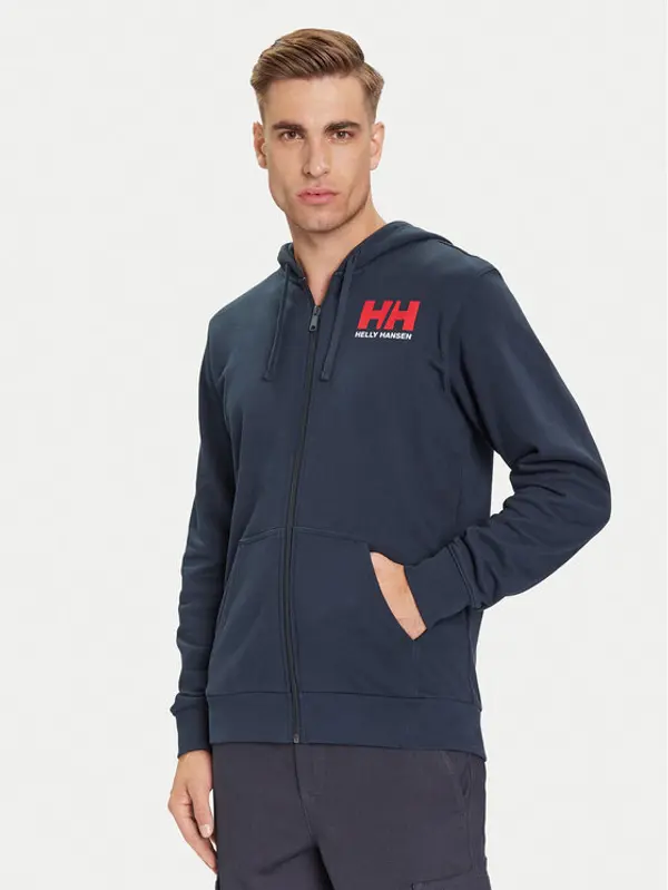 Helly Hansen Helly Hansen Majica dugih rukava HH Logo 54581 Tamnoplava Regular Fit