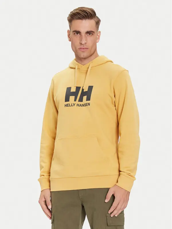 Helly Hansen Helly Hansen Majica dugih rukava HH Logo 54582 Bež Regular Fit