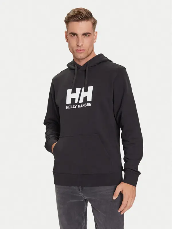 Helly Hansen Helly Hansen Majica dugih rukava HH Logo 54582 Crna Regular Fit