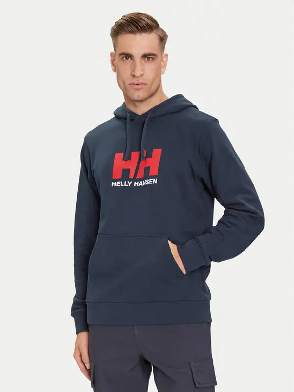 Helly Hansen Helly Hansen Majica dugih rukava HH Logo 54582 Tamnoplava Regular Fit
