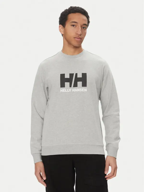 Helly Hansen Helly Hansen Majica dugih rukava Logo Crew 30395 Siva Regular Fit
