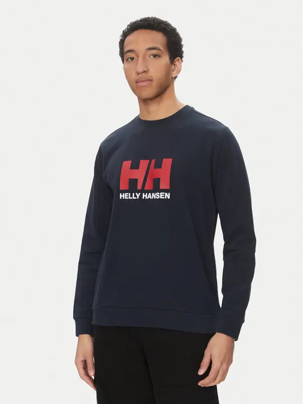 Helly Hansen Helly Hansen Majica dugih rukava Logo Crew 30395 Tamnoplava Regular Fit