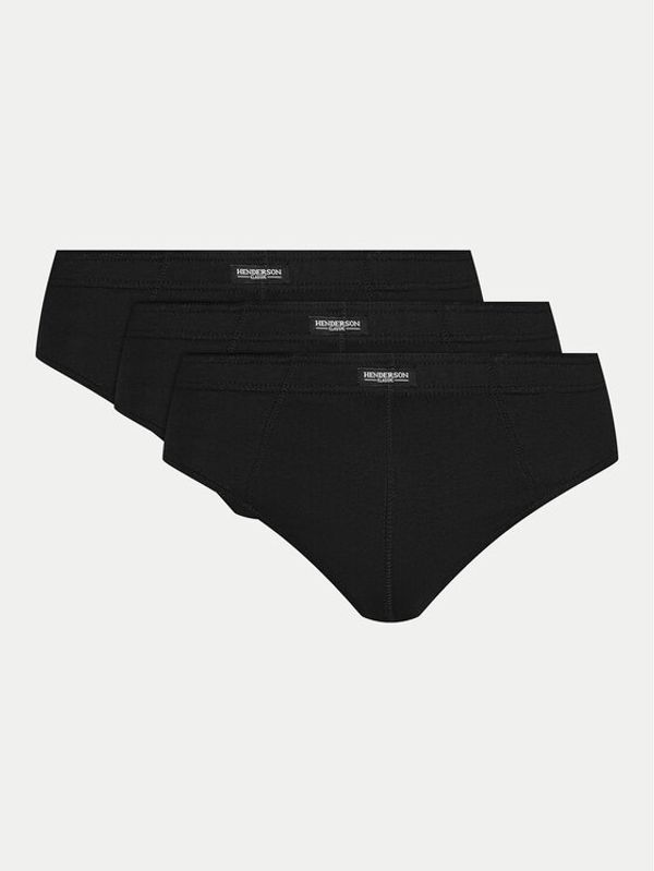 Henderson Henderson Set od 3 para muških slip gaća 1446 Crna