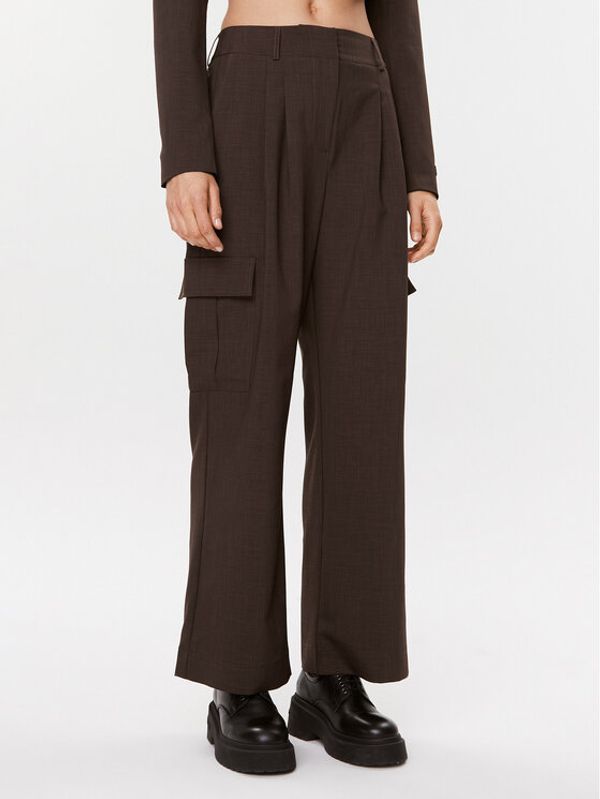 Herskind Herskind Hlače Louise 4905519 Smeđa Relaxed Fit