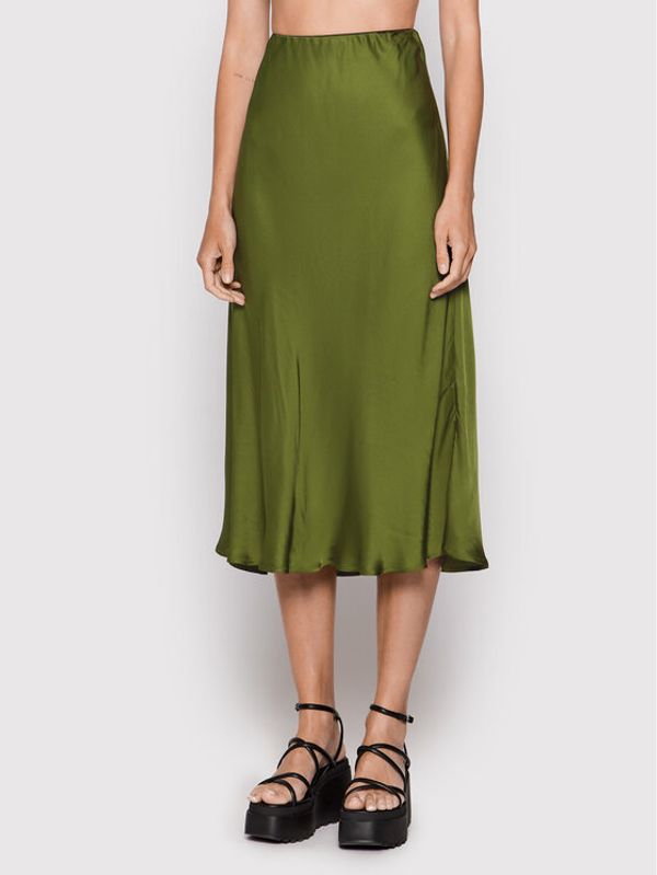 Herskind Herskind Midi suknja Tween 4434370 Zelena Relaxed Fit