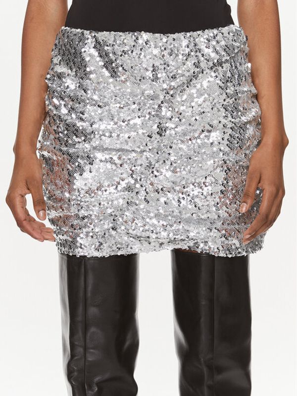 Herskind Herskind Mini suknja 4945984 Srebrna Slim Fit