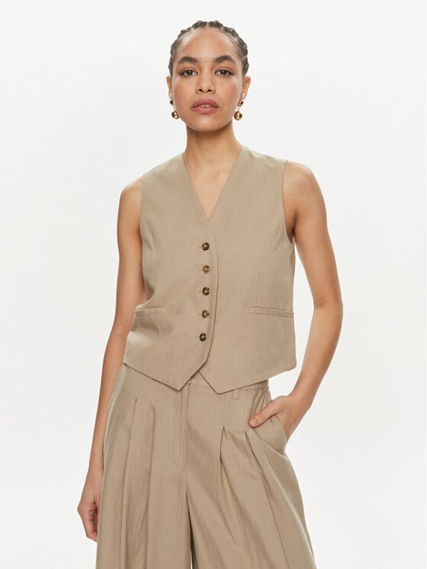 Herskind Herskind Prsluk za odijelo Mister 5113840 Bež Regular Fit