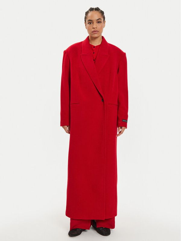 Herskind Herskind Vuneni kaput Drew 5381158 Crvena Regular Fit