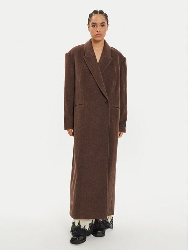 Herskind Herskind Vuneni kaput Drew 5381816 Smeđa Regular Fit