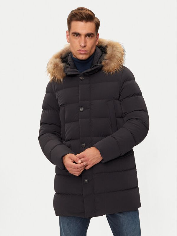 Hetregó Hetregó Pernata jakna Parker 8N436M Crna Regular Fit