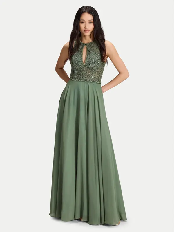 Hey Kyla Hey Kyla Večernja haljina 5AI053HK Zelena Regular Fit