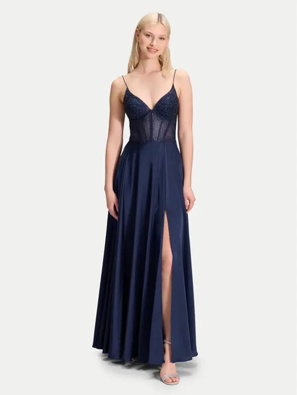 Hey Kyla Hey Kyla Večernja haljina 5AI061HK Tamnoplava Regular Fit