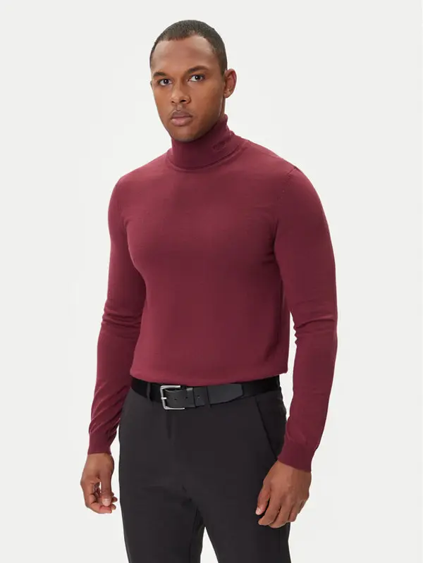 HUGO HUGO Dolčevita San Thomas-M 50474174 Tamnocrvena Regular Fit